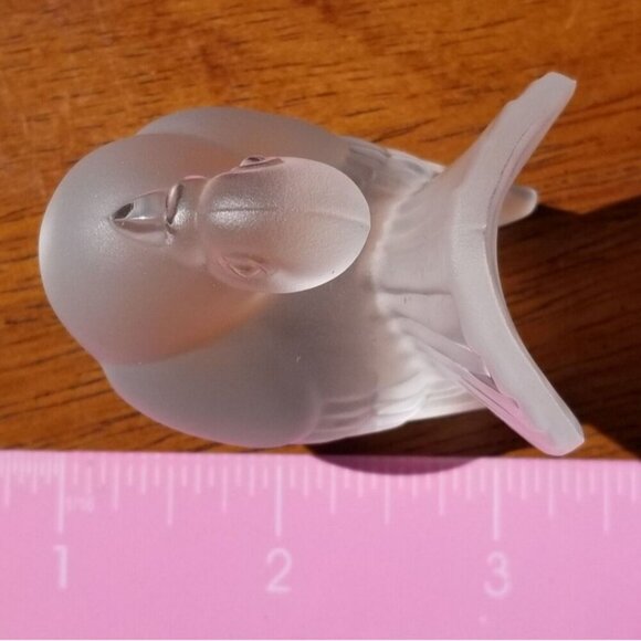 Cristal de Sevres Crystal Frosted Turkey Bird France Plumage Rare Thanksgiving - Picture 6 of 7